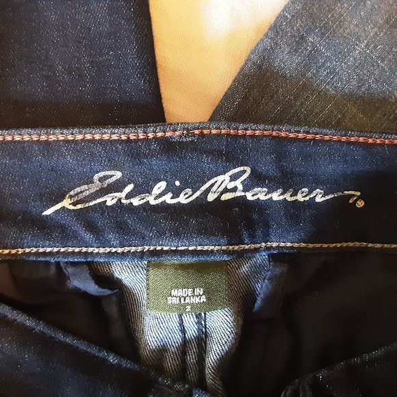 Eddie Bauer Curvy Trouser Dark Wash Jeans | New! 2 - Picture 10 of 13